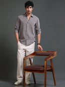 Men's Textured Solid Shirt