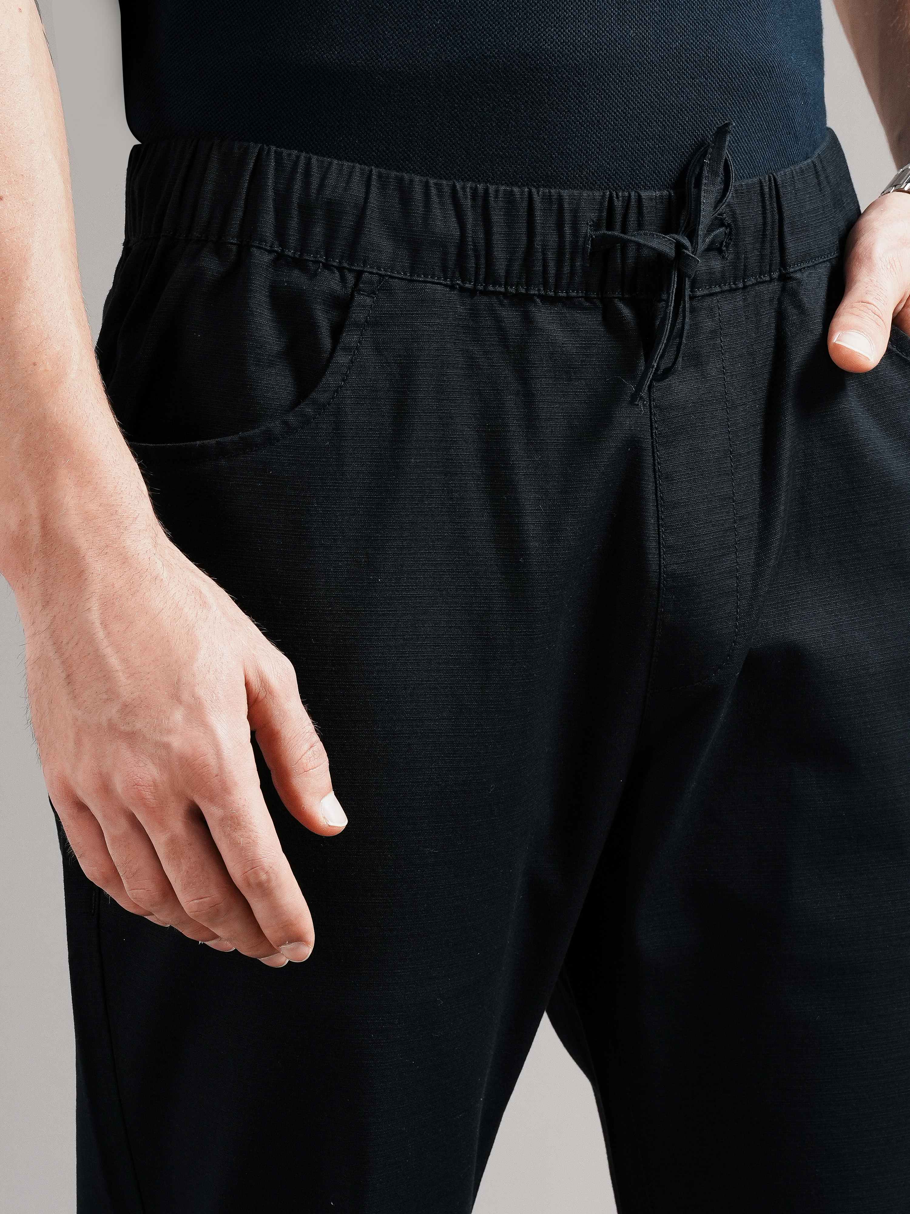 Men Tailored Low-Rise Trousers