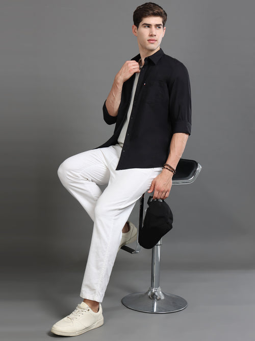Men Oxford Slim Fit Shirt