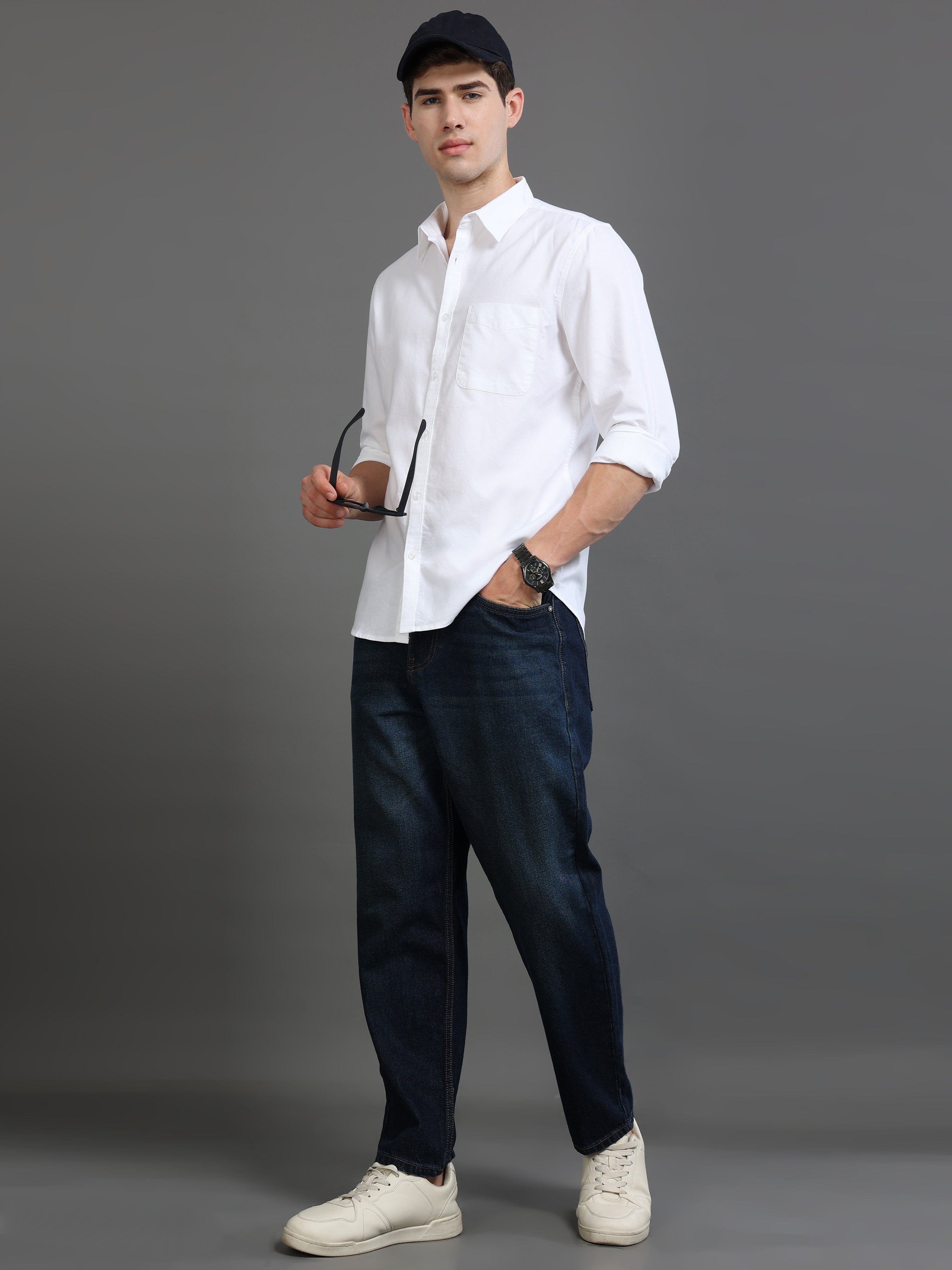 Men Oxford Slim Fit Shirt