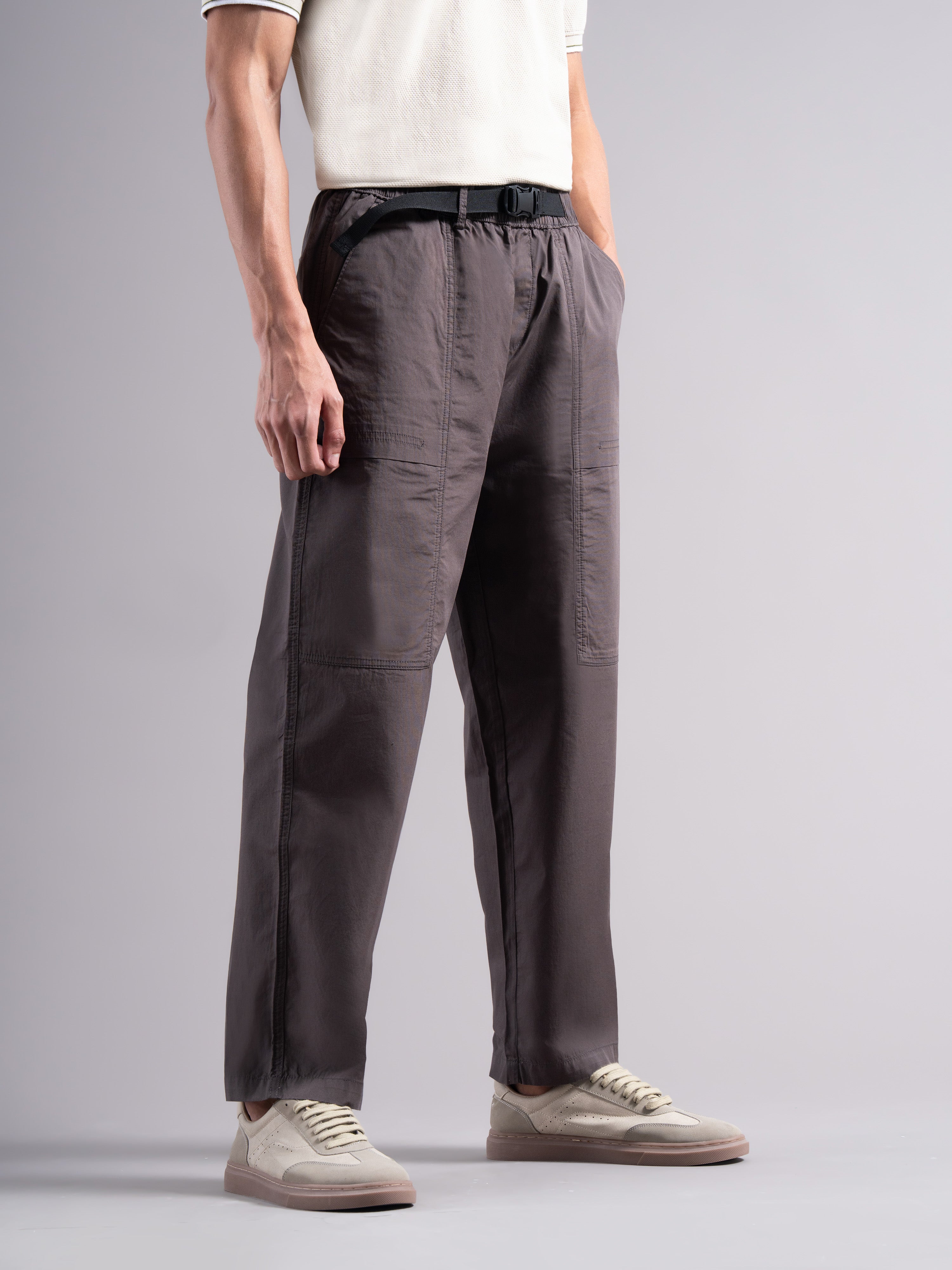 Men Smart Low-Rise Trousers