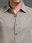 Men's Textured Solid Shirt