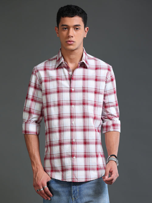 Men Premium Oxford Checks Shirt