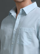 Men's Slub Slim Fit Solid Shirt