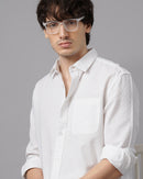 MEN'S SELF DESIGN REGULAR FIT SHIRT