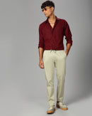Men Classic Slim Fit Ethnic Motifs Printed Satin Casual Shirt