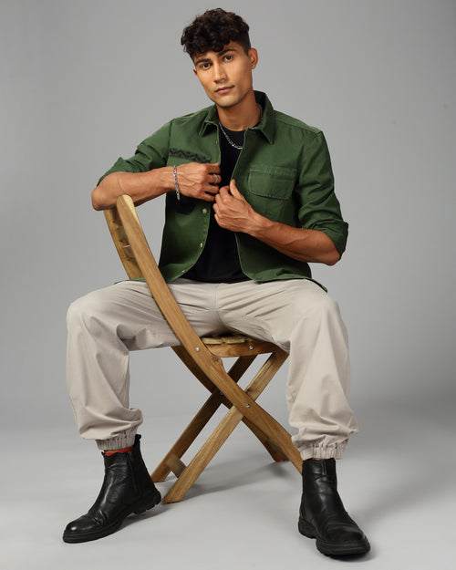 MEN OVERSHIRT FIT SHACKET