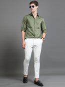 Men Satin Slim Fit Shirt