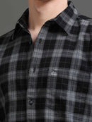 Men Smart Slim Fit Tartan Checks Checked Casual Shirt