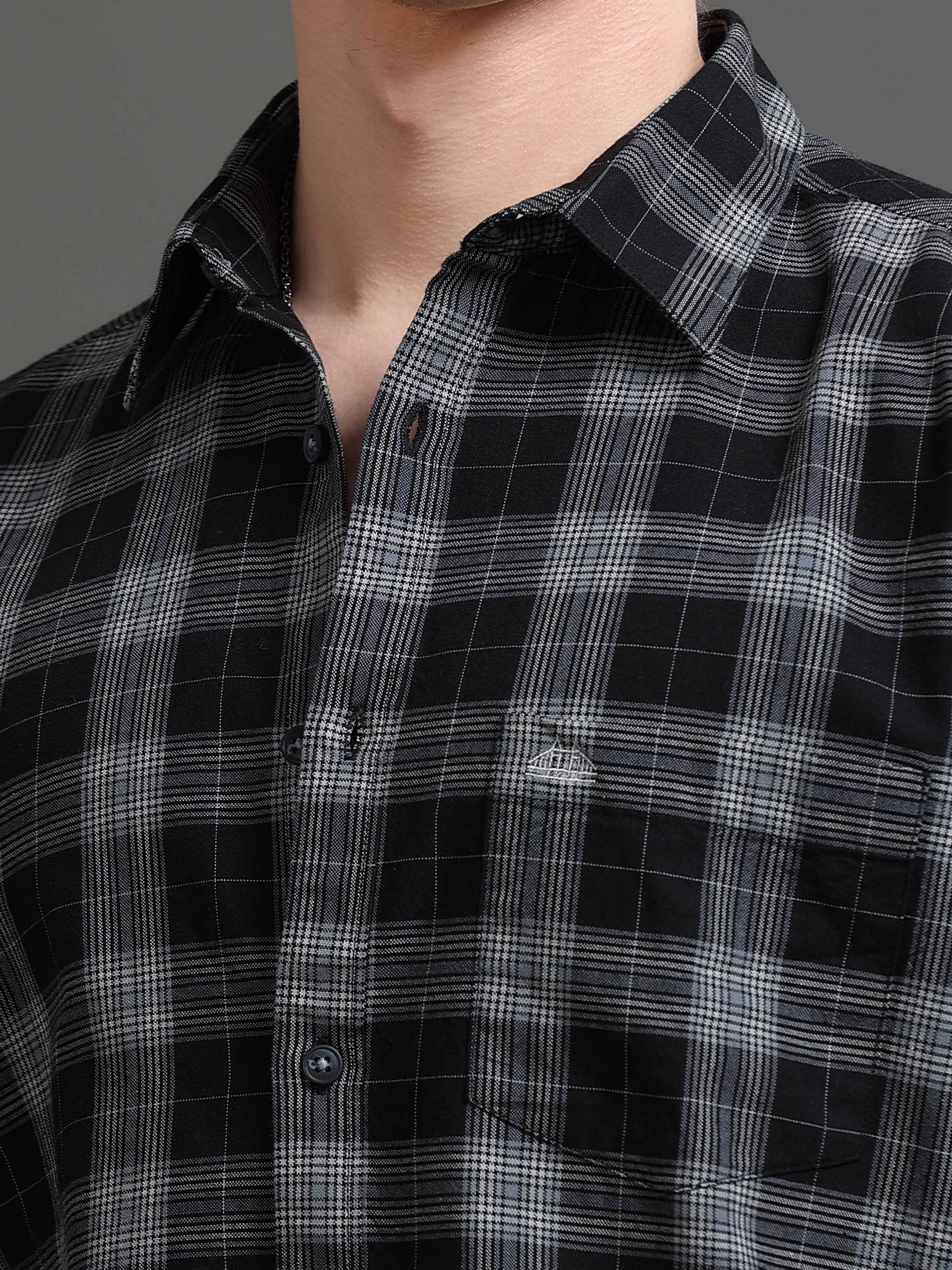 Men Smart Slim Fit Tartan Checks Checked Casual Shirt