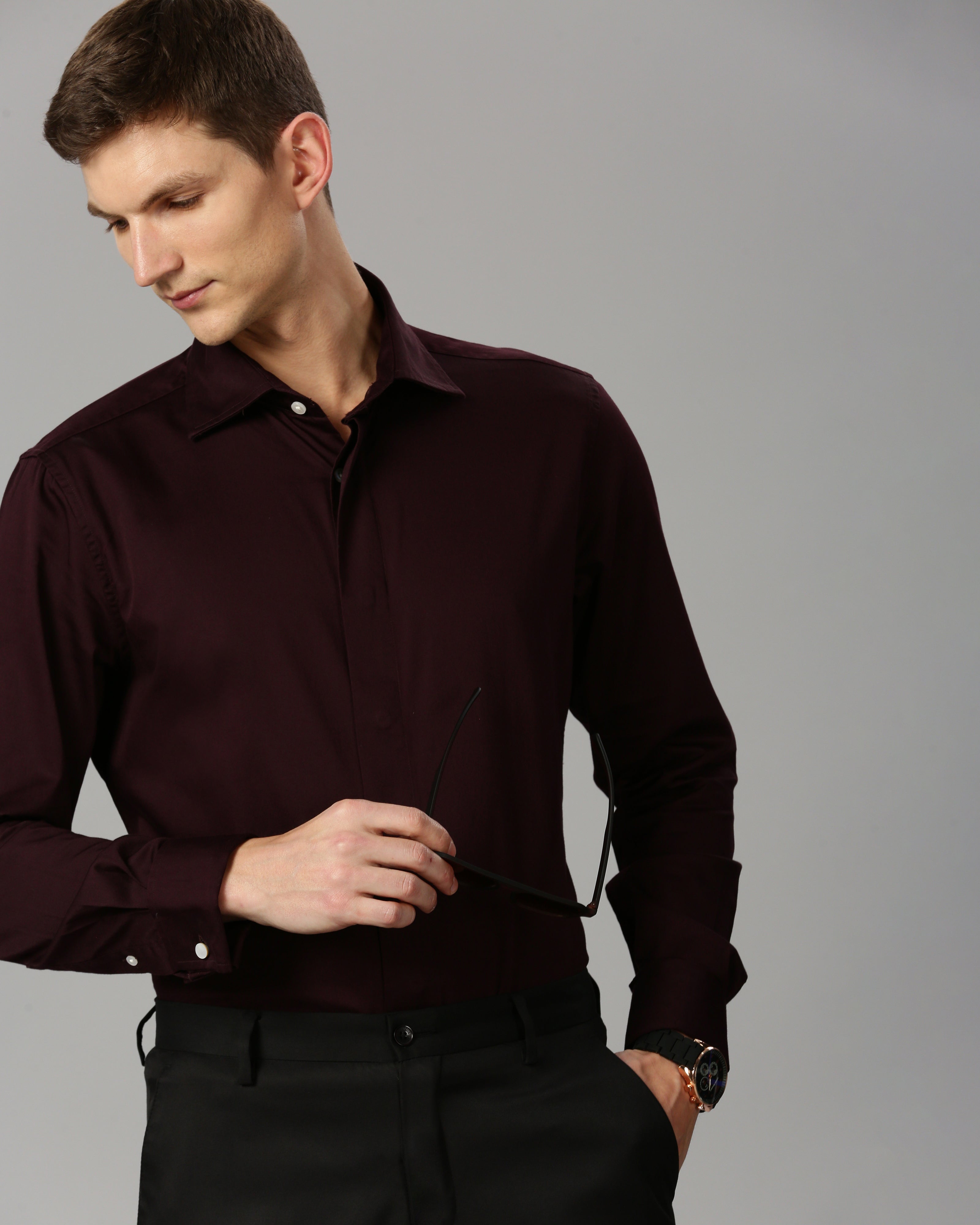 Satin Men's Partywear Shirt