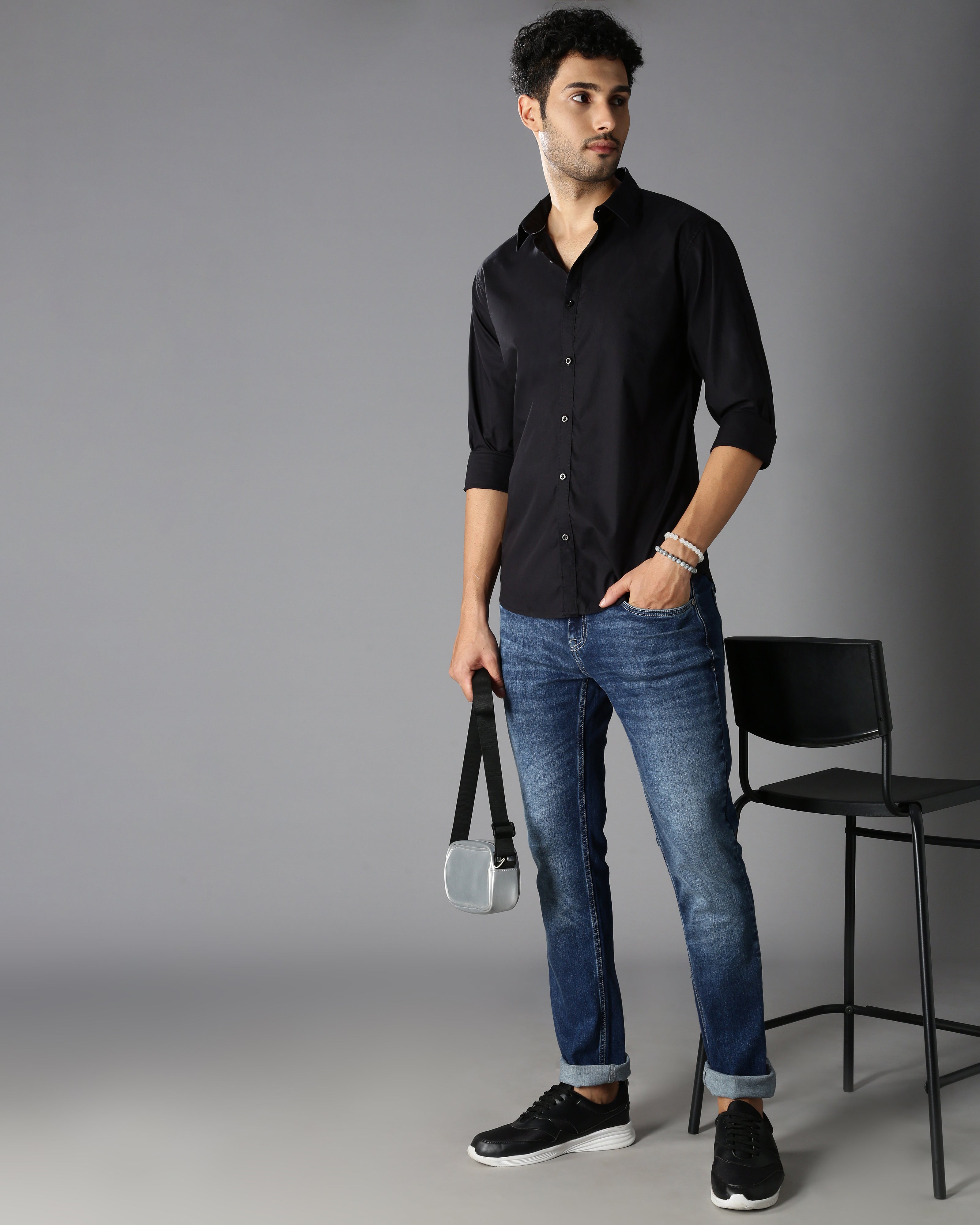 Men's Solid Casual Shirt