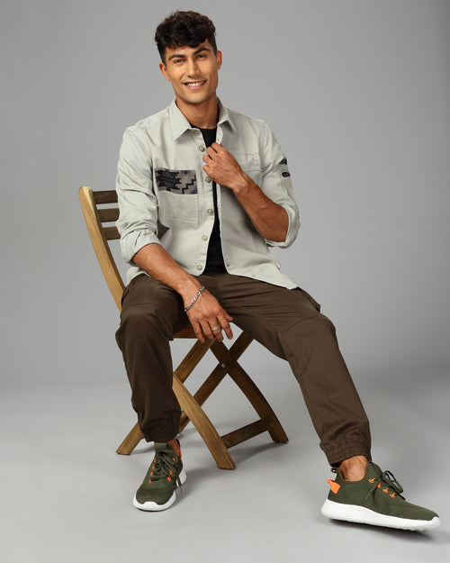 MEN OVERSHIRT FIT SHACKET