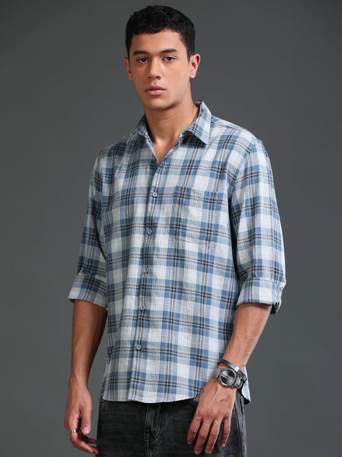 Men Premium Oxford Checks Shirt