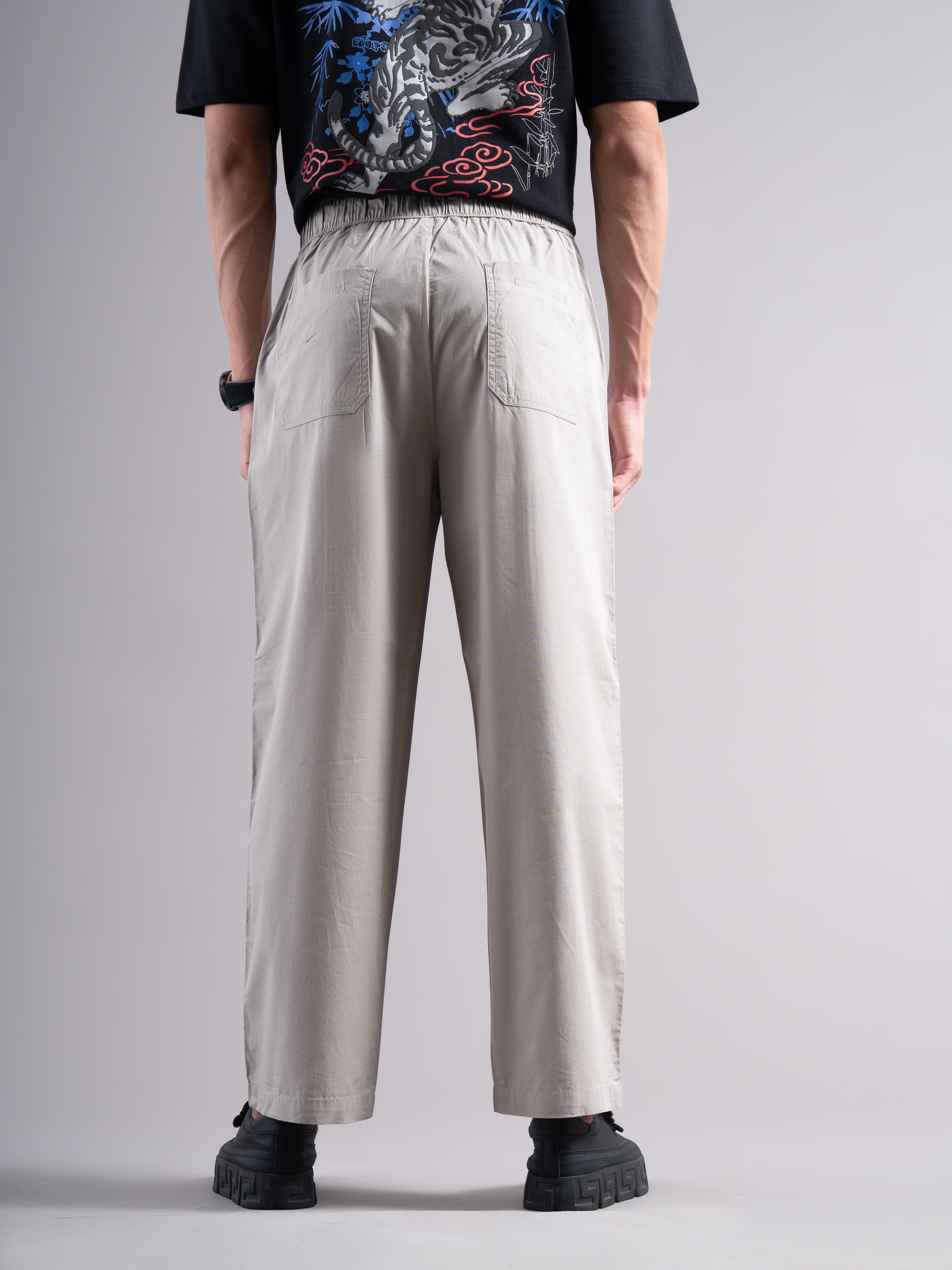 Men Smart Low-Rise Trousers
