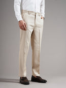 Men Tailored Straight Fit Low-Rise Trousers