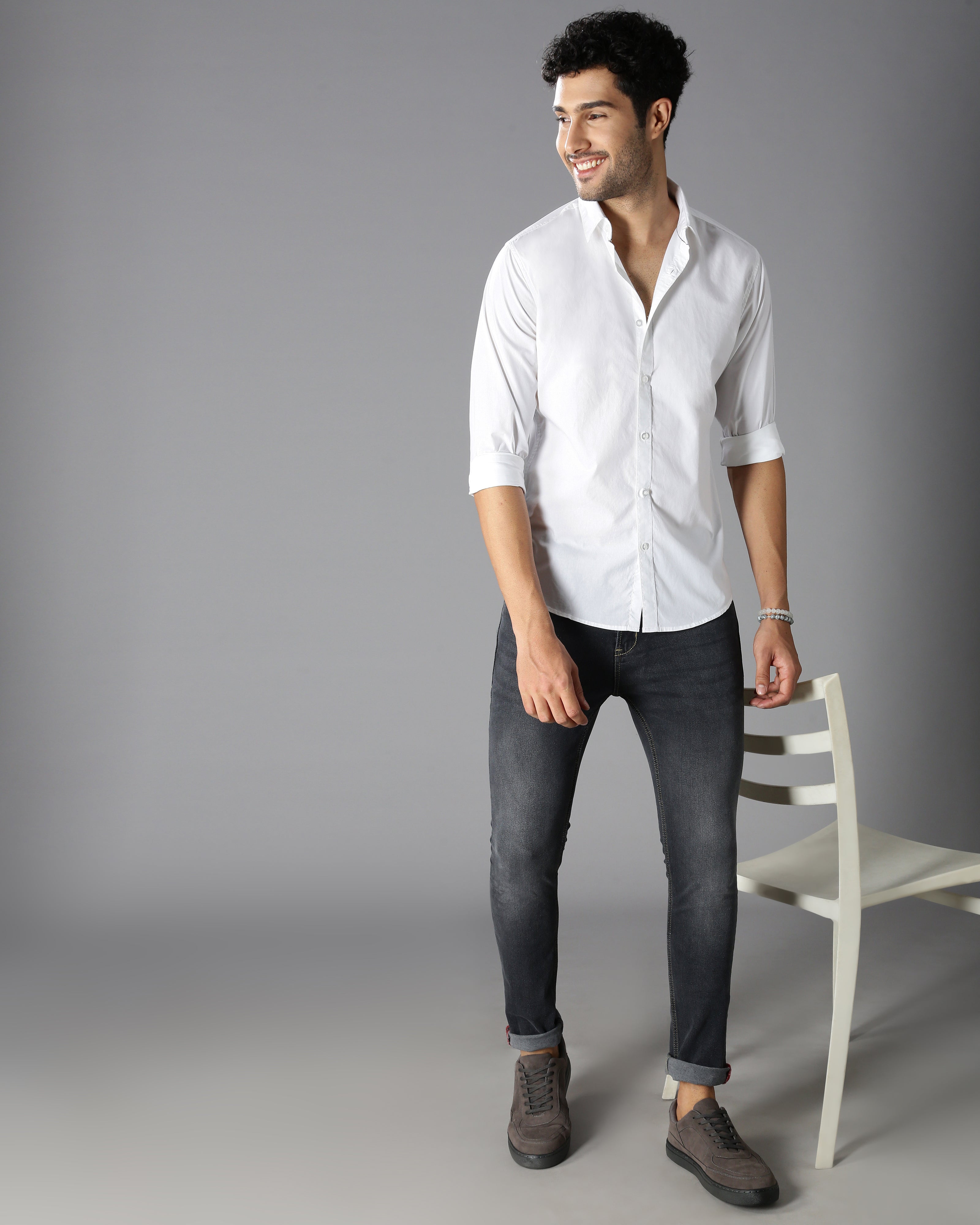 Men's Solid Casual Shirt