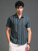 Men's Melange Twill Stripes Shirt