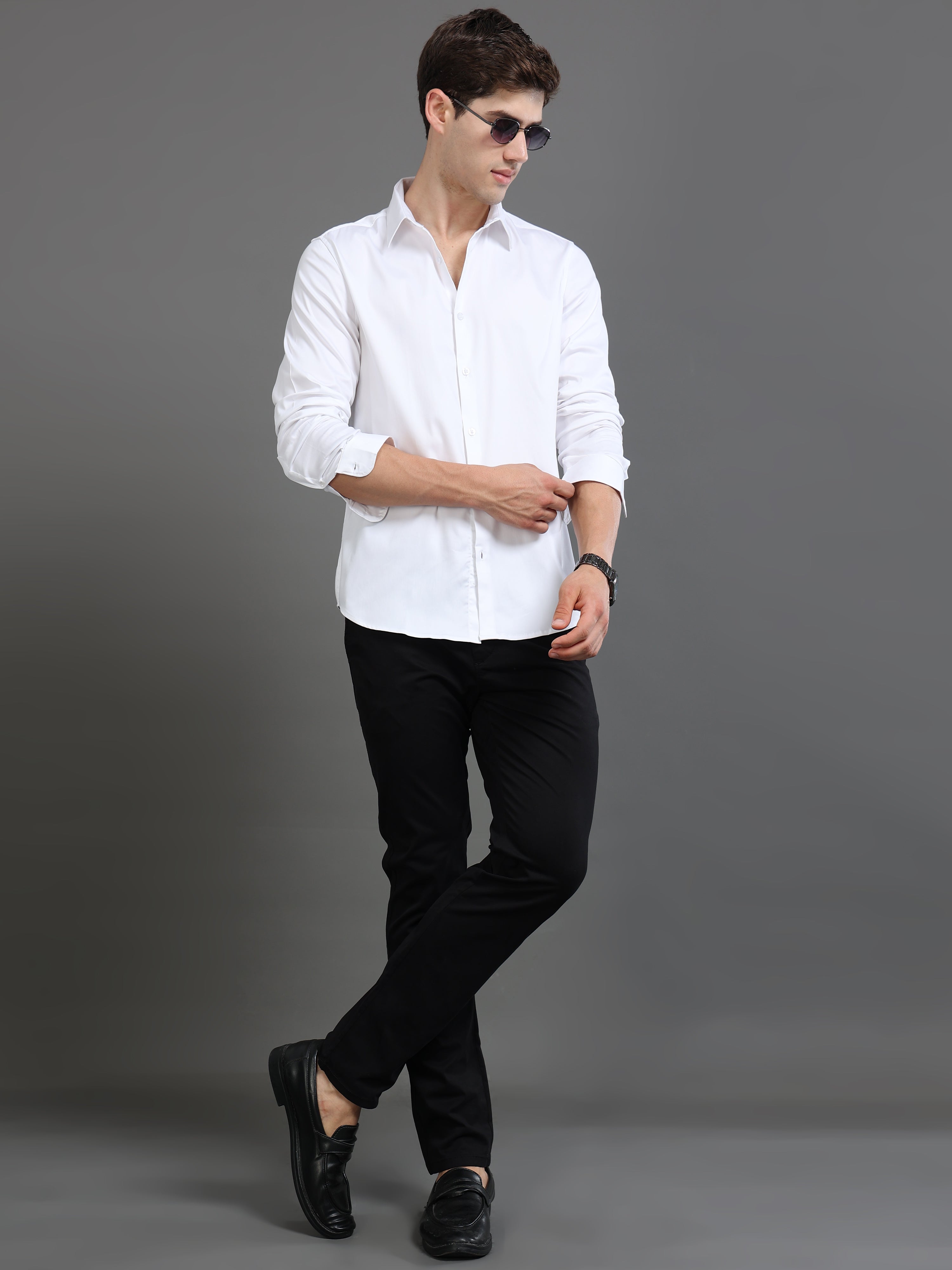 Men Satin Slim Fit Shirt