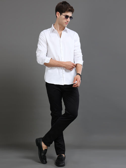 Men Satin Slim Fit Shirt