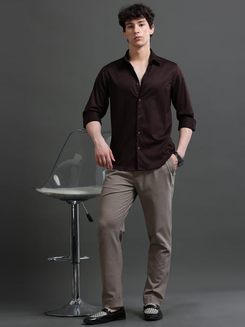 Men Smart Slim Fit Casual Shirt