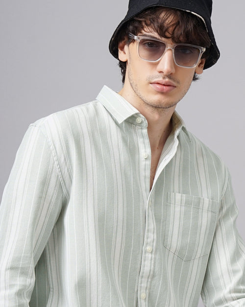 MEN'S REGULAR FIT STRIPES SHIRT
