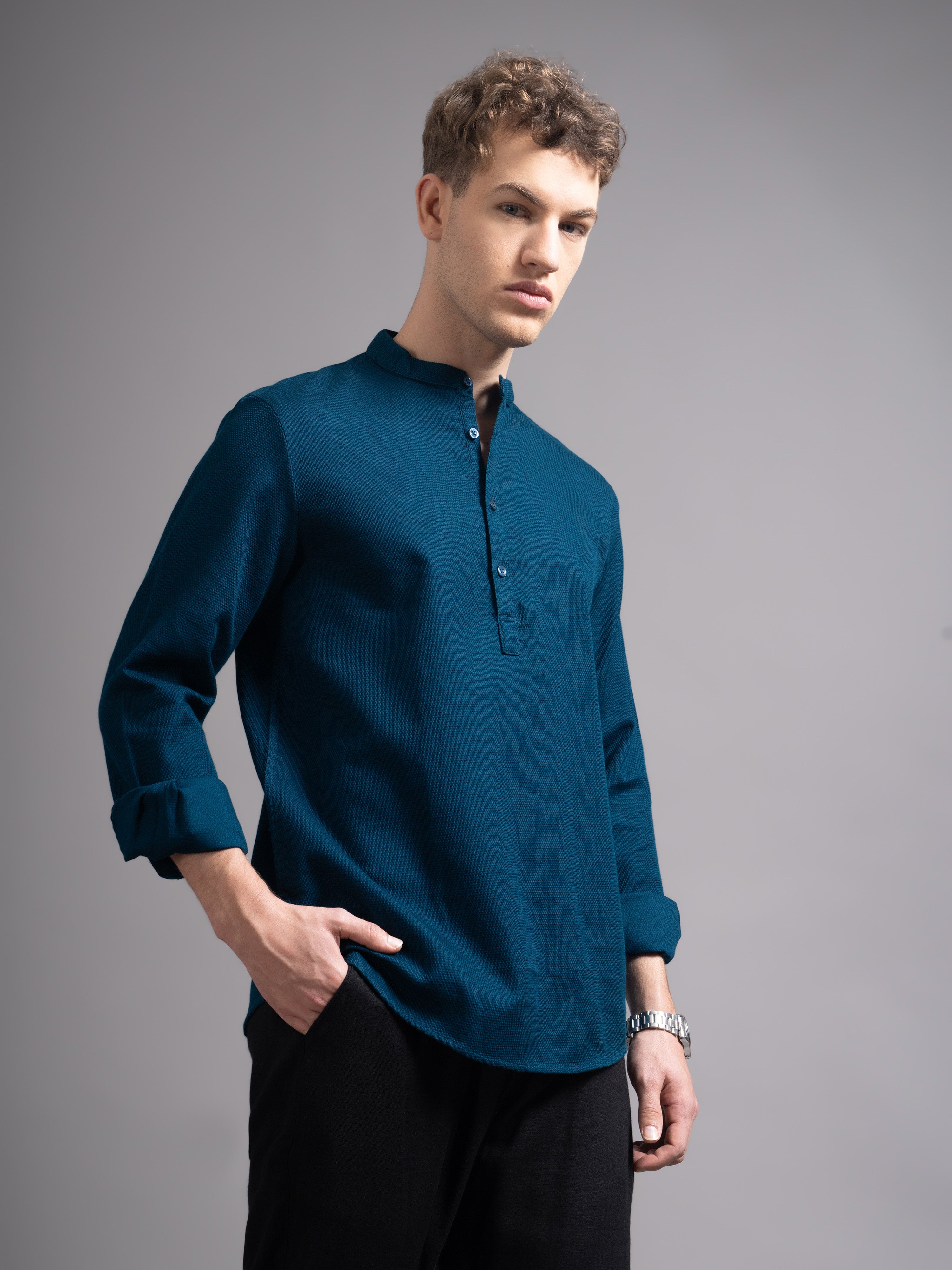 Men's Dobby Kurta Shirt