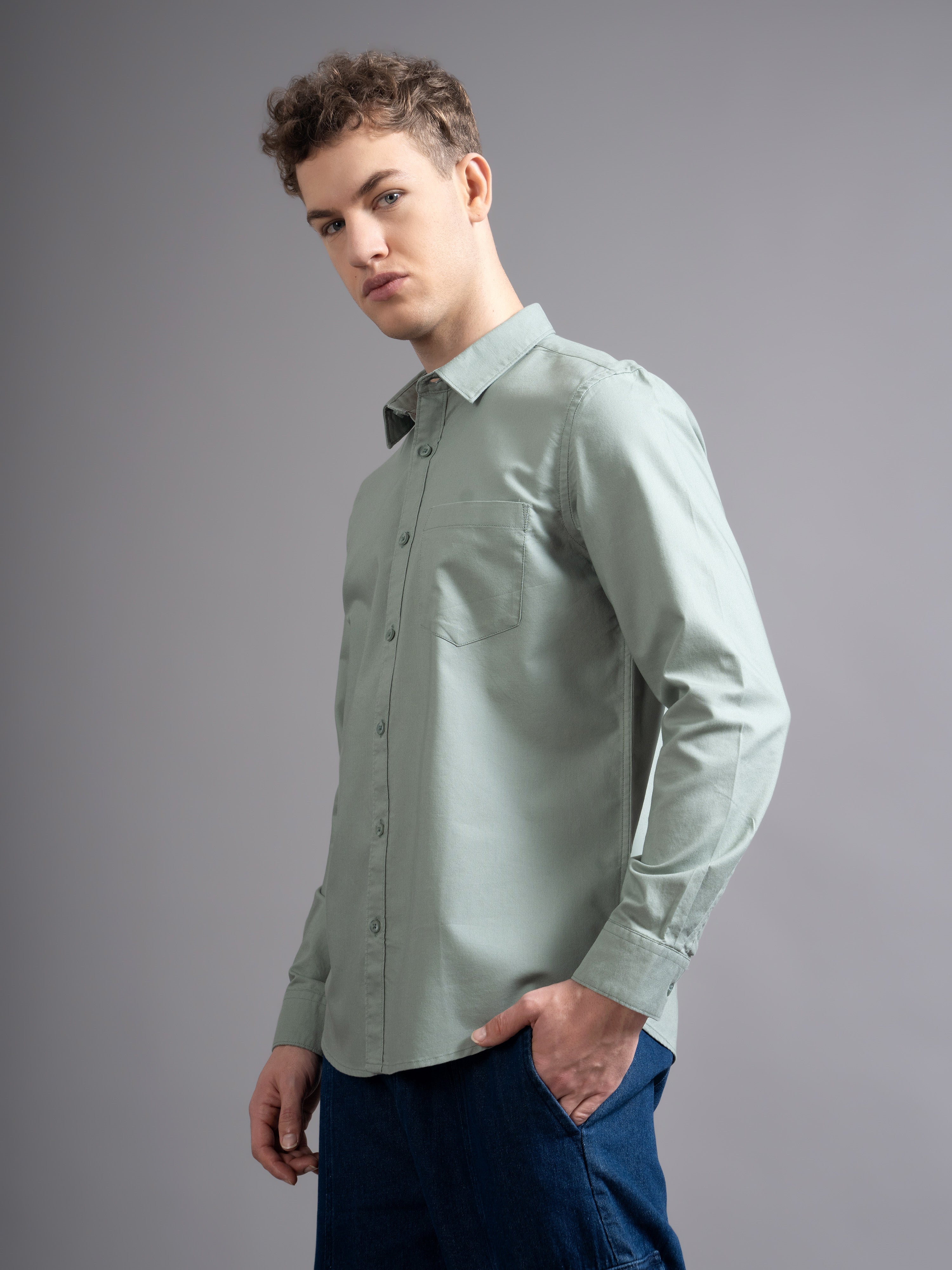 Men Smart Slim Fit Casual Shirt