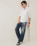 Smart Slim Fit Striped Button-Down Collar Cotton Casual Shirt