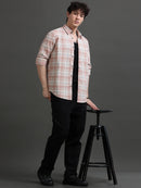 Men Smart Slim Fit Tartan Checks Checked Casual Shirt