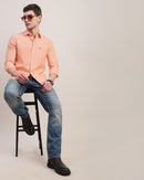 Men Slim Fit Oxford Cotton Casual Shirt