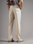 Men Tailored Low-Rise Trousers