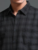 Men's Premium Oxford Black Checks Shirt