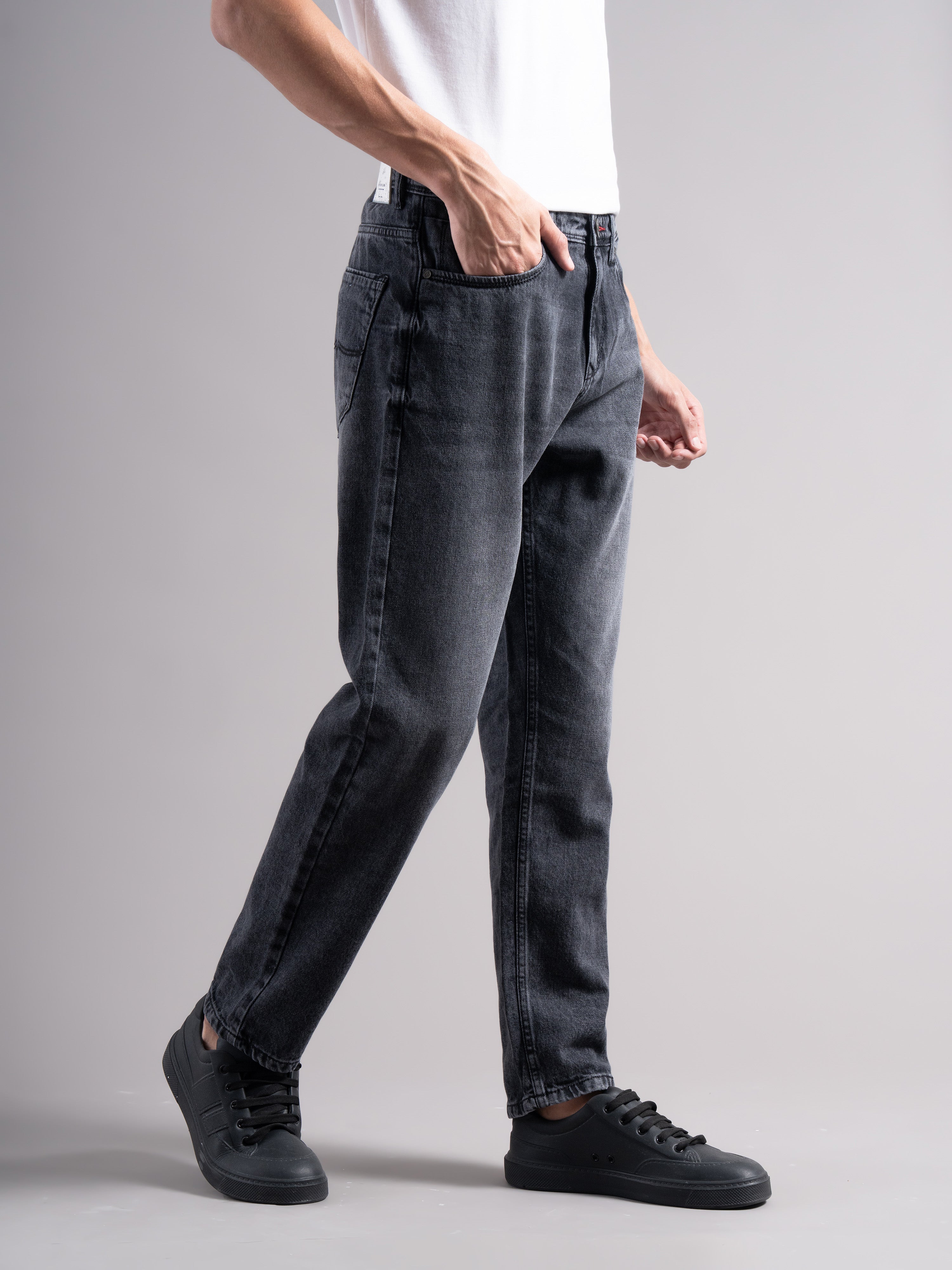 Men Smart Slim Fit Mid-Rise Light Fade Jeans