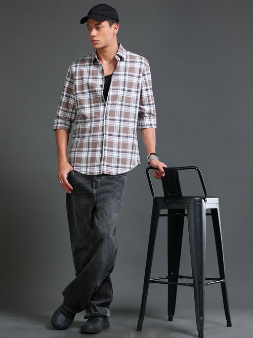 Men Premium Oxford Checks Shirt