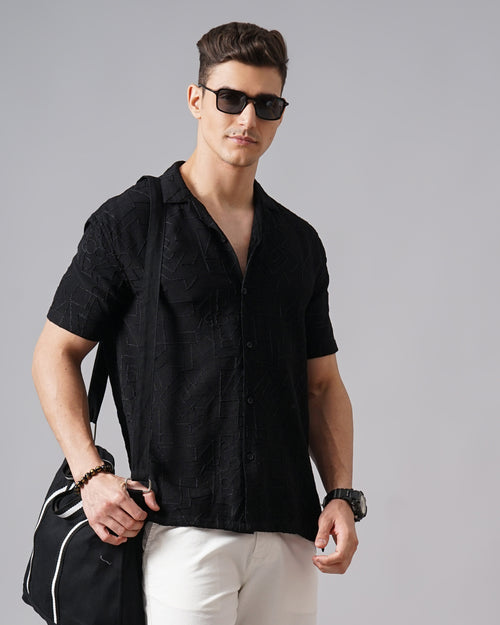 MEN'S SELF DESIGN SHIRT