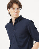 MEN'S SELF DESIGN REGULAR FIT SHIRT