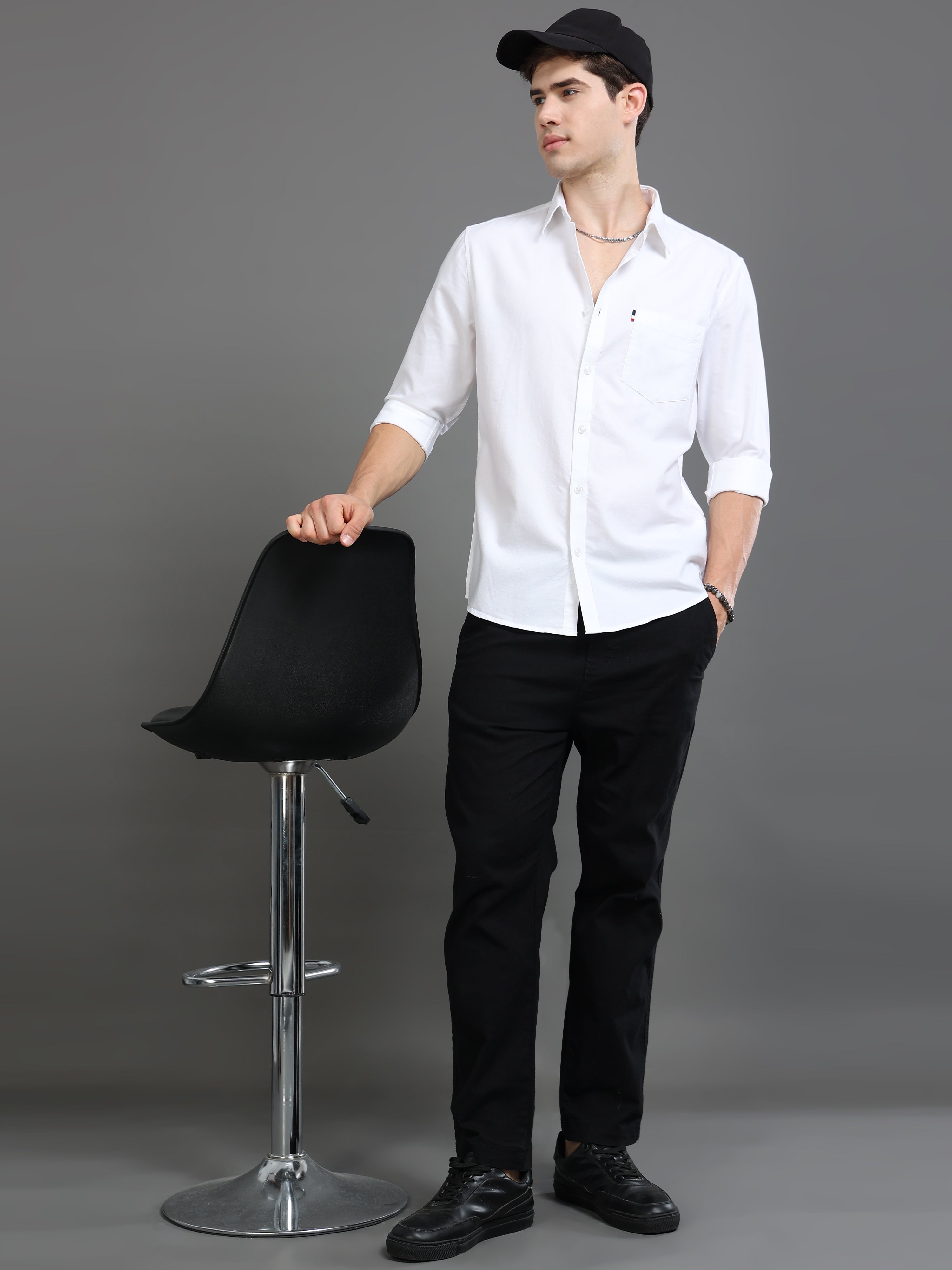 Men Oxford Slim Fit Shirt