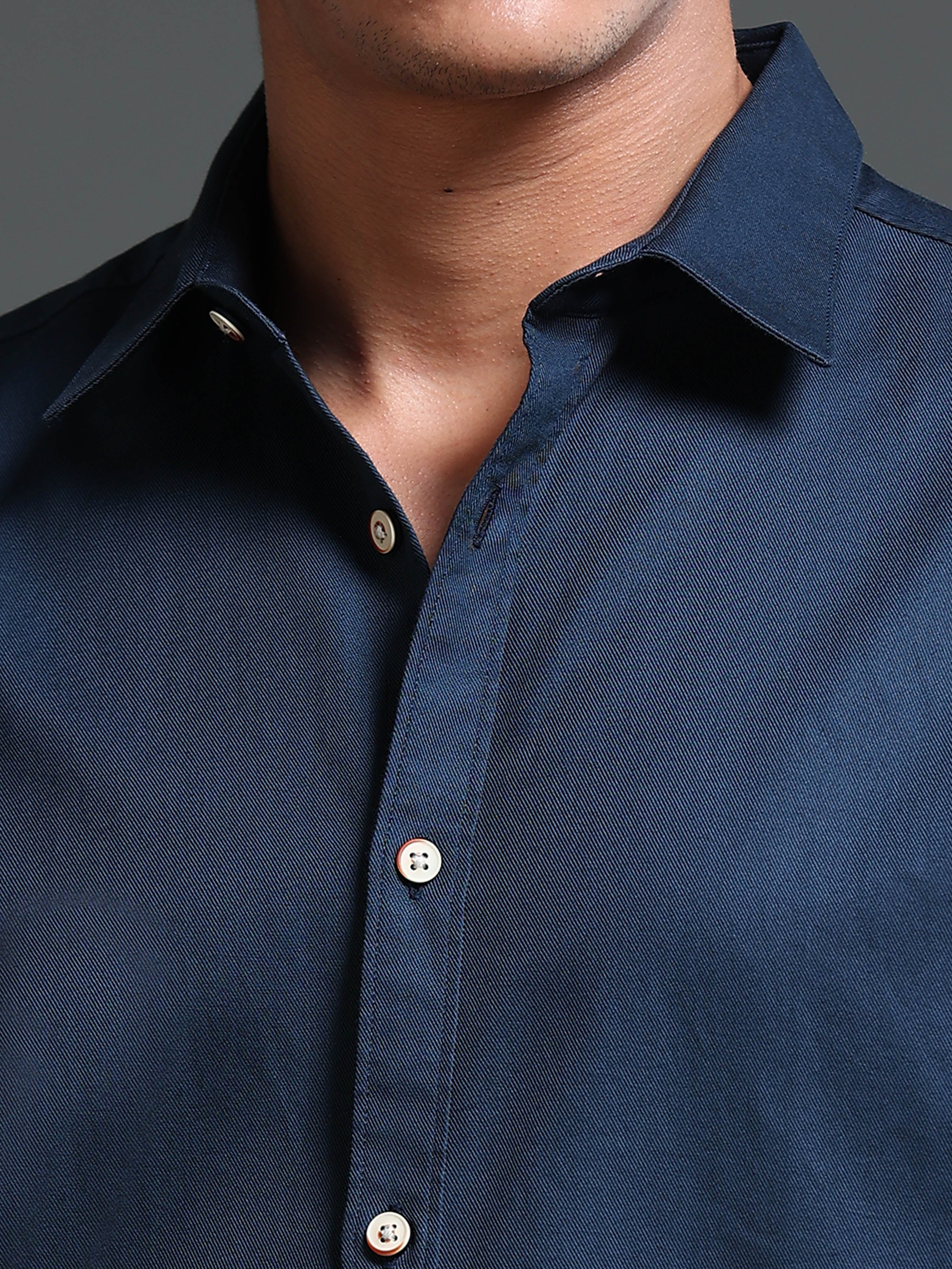 Men's Premium Twill Solid Shirt