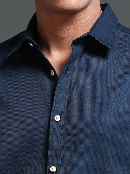 Men's Premium Twill Solid Shirt