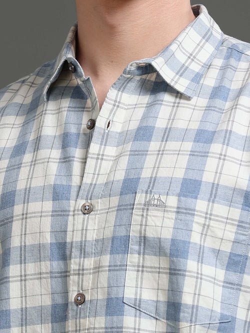 Men Smart Slim Fit Gingham Checks Checked Casual Shirt