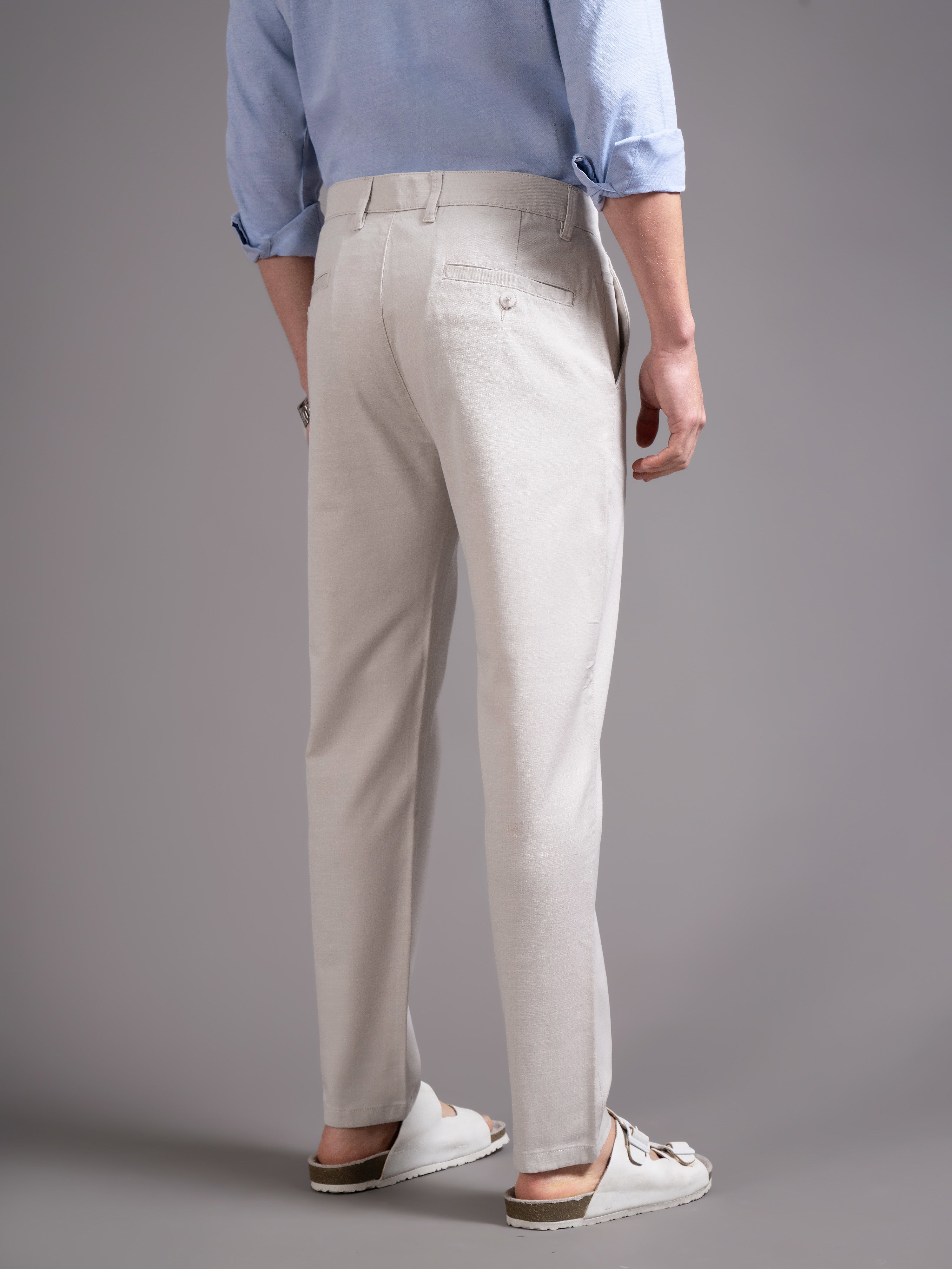 Men Slim Fit Low-Rise Chinos