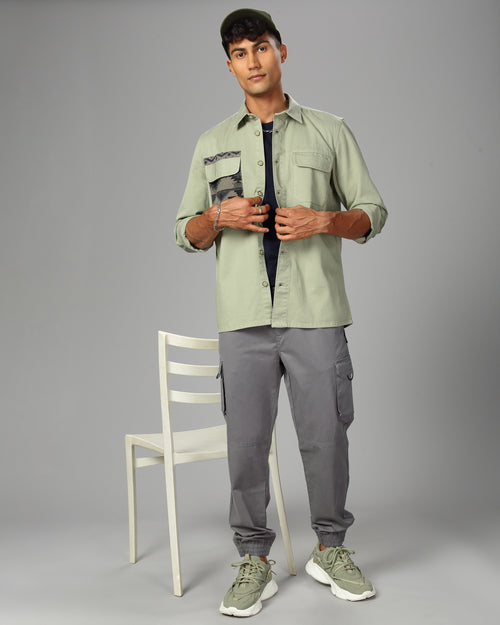 MEN OVERSHIRT FIT SHACKET