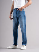 Men Smart Slim Fit Mid-Rise Light Fade Jeans