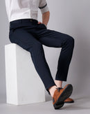Slim Fit Flat-Front Trousers
