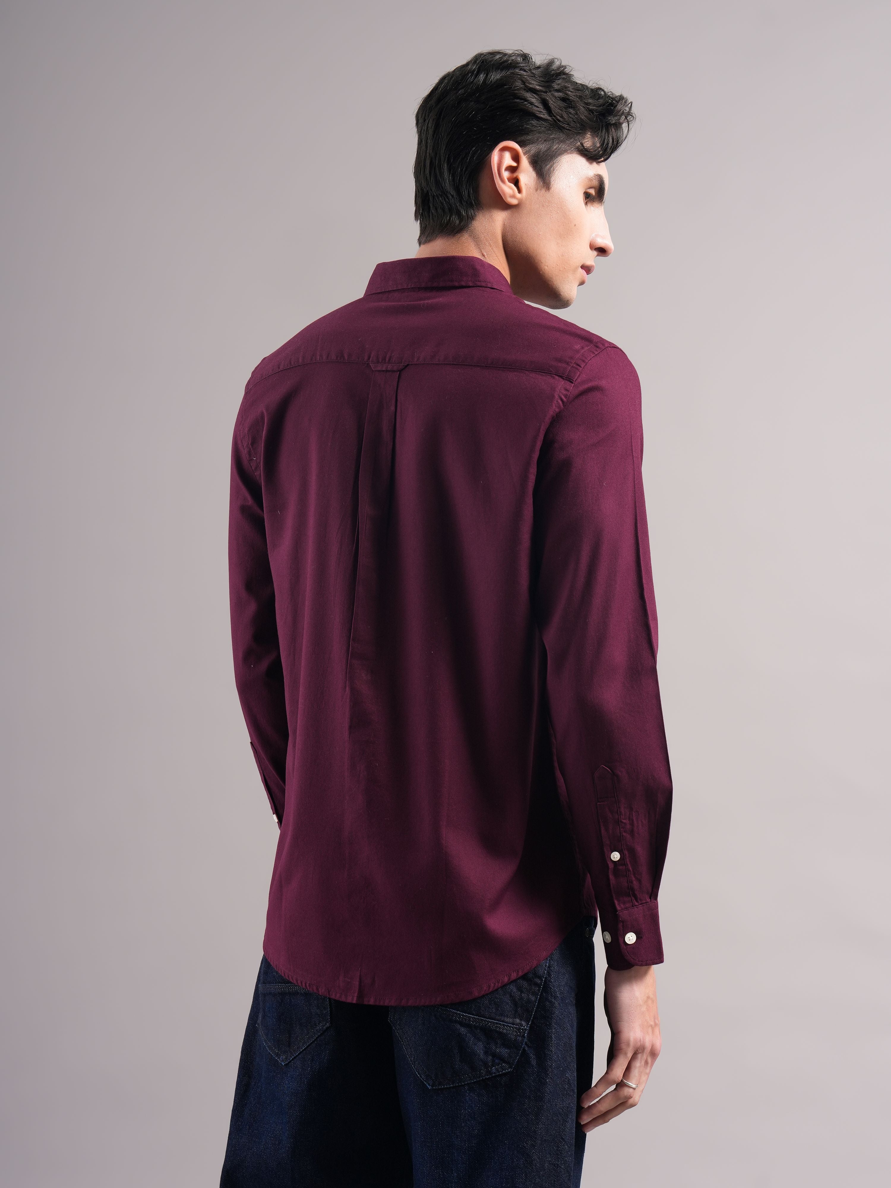 Men Smart Slim Fit Casual Shirt