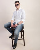 Men Slim Fit Oxford Cotton Casual Shirt