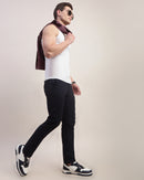 Men Comfort Slim Fit Low-Rise Chinos