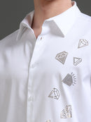 Men Smart Slim Fit Printed Casual Shirt
