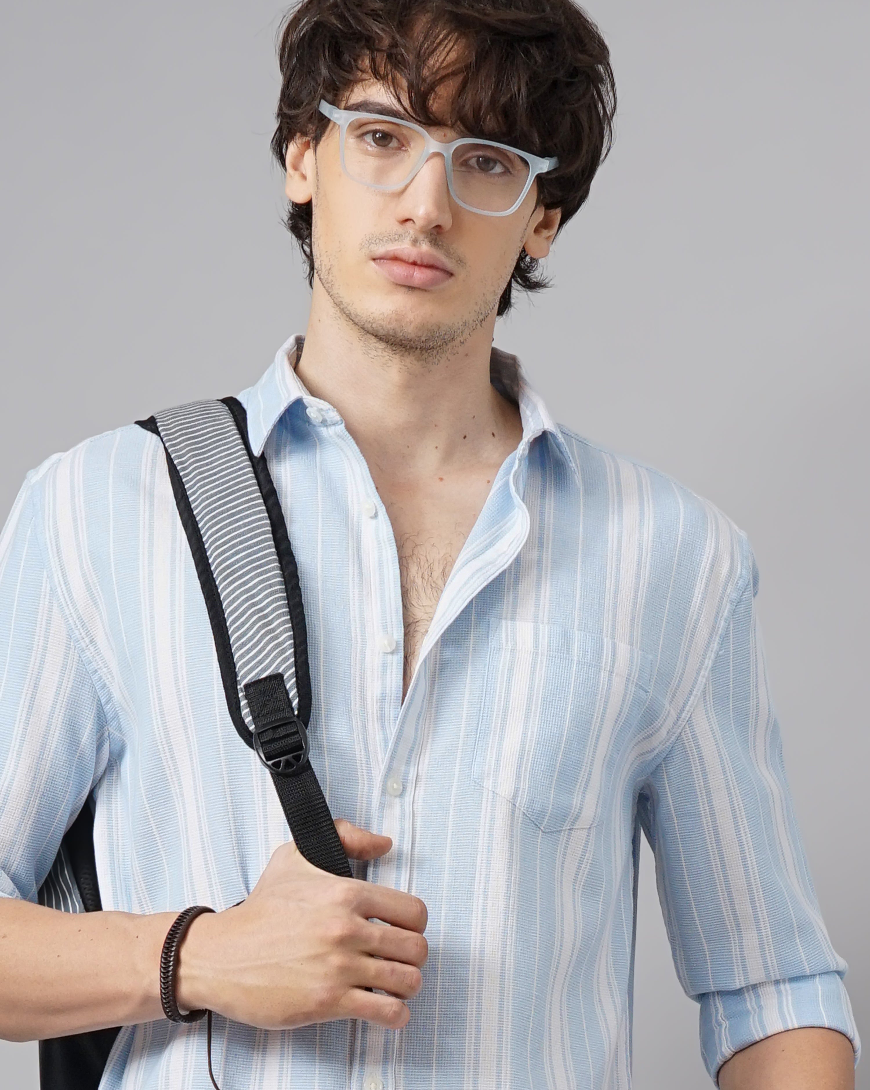 MEN'S REGULAR FIT STRIPES SHIRT
